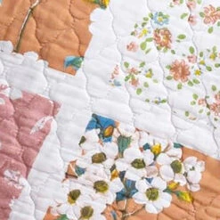 Greenland Home Everly Shabby Chic Quilted Premium Quality All Season Throw Blanket 50x60inch 9 Greenland Home Everly Shabby Chic Quilted Premium Quality All Season Throw Blanket 50x60inch -Bed Linings Sale 790b29b945e6441d9432a3f5cd3f8655