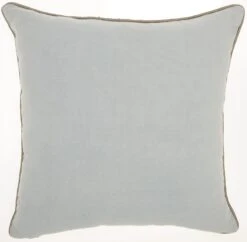 HomeRoots Periwinkle Embellished Throw Pillow