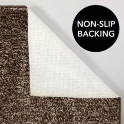 MDesign Non-Slip Microfiber Polyester Heathered Spa Mat/Rug, Set Of 3 -Bed Linings Sale 7adf67ab6c03418bb5dbdb9483bec0dd