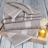 Lavish Home 27.5 X 53 In. Rio 100 Percent Cotton Towel Set, 8 Piece