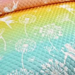 Make A Wish Dandelion Fairy Ombre Quilt 2Pc Set -Bed Linings Sale 846c956f202b43468e53a69847ca1f59