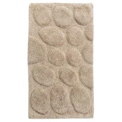 Castle Hill Luxurious Super Soft Non Skid Plush Cotton Bath Rug 21" X 34" Stone