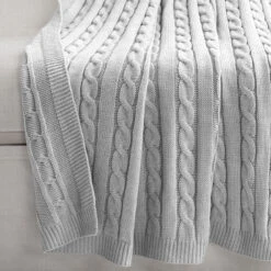 Cable Soft Knitted Throw 7 Cable Soft Knitted Throw -Bed Linings Sale 8a0d51663ecc407290252a3886bf4645