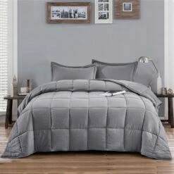 QuikFurn 3 Piece Microfiber Reversible Comforter Set -Bed Linings Sale 8add153de65e48518344303d509c97a6