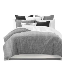 6ix Tailors Fine Linens Keeley Charcoal Comforter Set