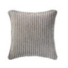 HomeRoots 22" X 22" Beige And Cream 100% Cotton Striped Zippered Pillow