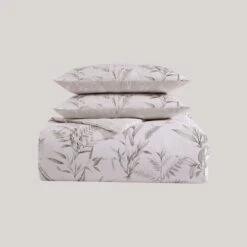 Bebejan Natural Leaves 100% Cotton 5-Piece Reversible Comforter Set -Bed Linings Sale 91ed8775107a48c6aaf36bf46149704f