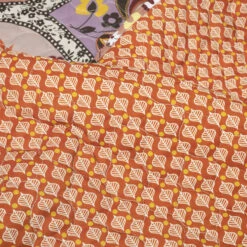 Bohemian Flower Reversible Oversized Cotton Quilt 3Pc Set -Bed Linings Sale 92a785aa922a4bf68c4570129a729c98