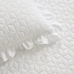 French Country Geo Ruffle Skirt Bedspread 3Pc Set 10 French Country Geo Ruffle Skirt Bedspread 3Pc Set -Bed Linings Sale 9a573227c3fc46b1aa29c7ff6d1f4cc2