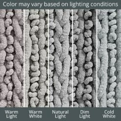 MDesign Soft Cotton Spa Mat Rug For Bathroom, Braided, 60" X 21" - Gray -Bed Linings Sale 9c1f1b6426294388bfff00ecb221421f