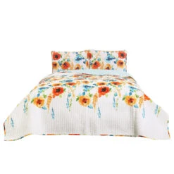 Percy Bloom Quilt 3Pc Set