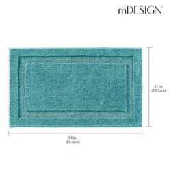 MDesign Non-Slip Microfiber Bathroom Rug, 21" X 34" - 2 Pack - Dark Brown -Bed Linings Sale 9fd6054c6b2e464085aabb7c8e30ae5c