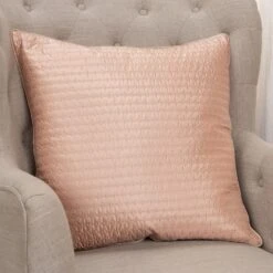 Homezia Blush Smooth Weaved Modern Throw Pillow -Bed Linings Sale a29e5b63981949e793afda6a10c79c06