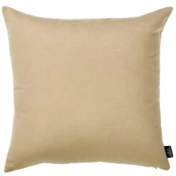 HomeRoots Set Of 2 Light Beige Brushed Twill Decorative Throw Pillow Covers