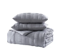 Elm 3 Piece Comforter Set King Gray -Bed Linings Sale a5e584b1b7754be6b50ccd4418ef3777