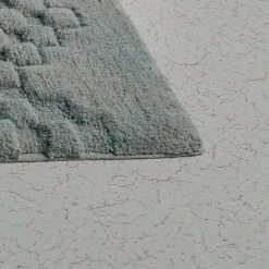 Knightsbridge Luxurious Block Pattern High Quality Year Round Cotton With Non-Skid Back Bath Rug 20" X 30" Sage -Bed Linings Sale a5f02d82d0934e1aae7328d27e232cf2