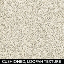 MDesign Loofah Cushioned Suction Bath Mat For Shower Stall, Bathtub, Natural/Tan -Bed Linings Sale abd463c8da104b438cb6258bbcf58f6b