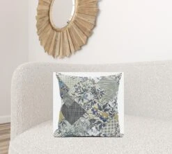 Homezia 20" Sage Cream Floral Zippered Suede Throw Pillow -Bed Linings Sale ac09392120544bce9505558238cdbb9d