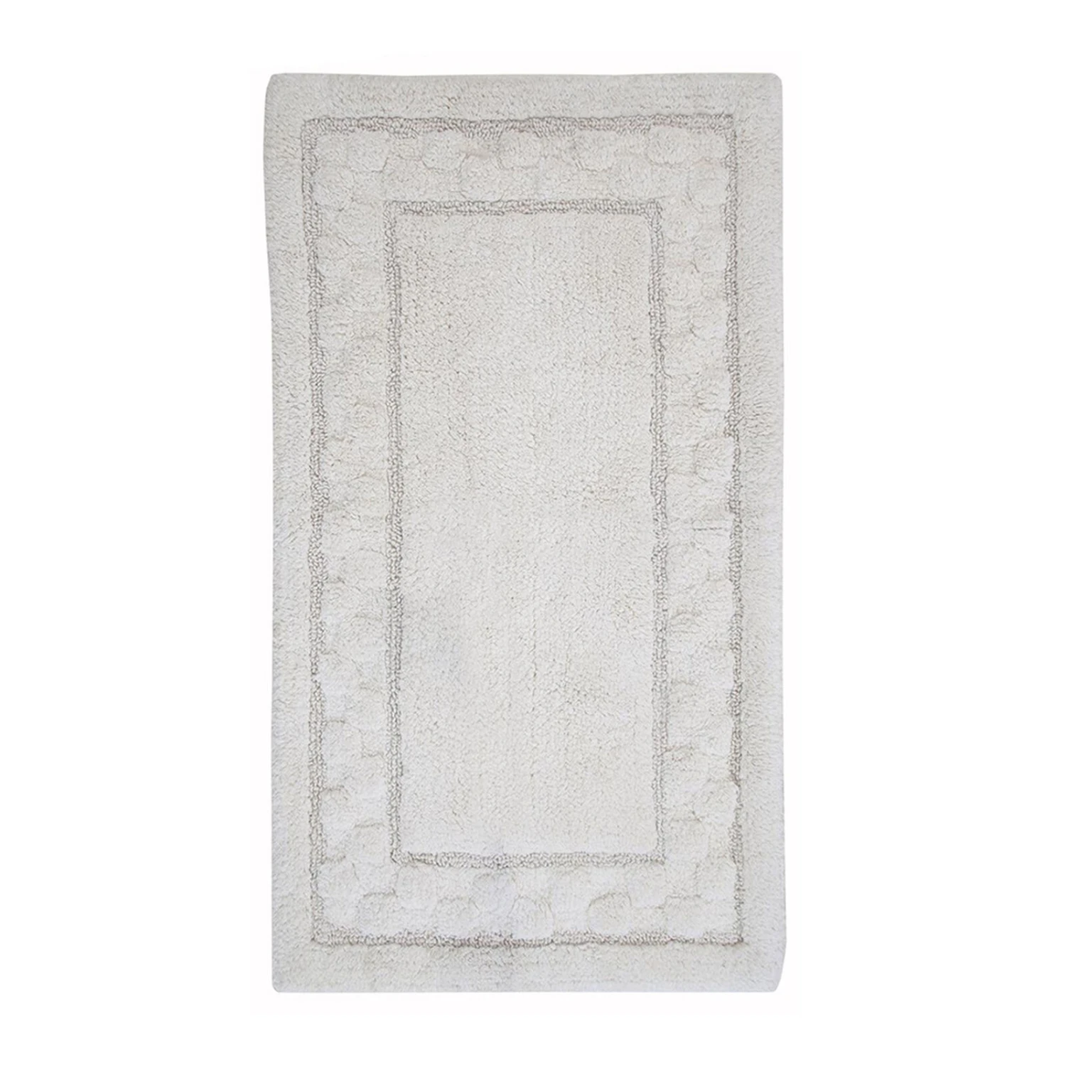 Splendid Soft Plush Cotton Bath Rug Features Fashionable Sculptured Border Design And Non-Slip 24" X 40" Ivory 1 Splendid Soft Plush Cotton Bath Rug Features Fashionable Sculptured Border Design And Non-Slip 24" X 40" Ivory