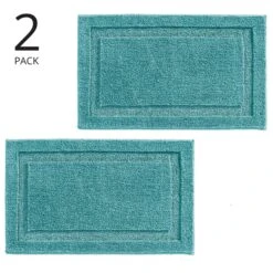 MDesign Non-Slip Microfiber Bathroom Rug, 21" X 34" - 2 Pack - Dark Brown -Bed Linings Sale acea36c98e9746e9ae12718003f6afba