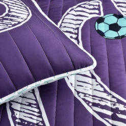Girls Soccer Kick Quilt 5Pc Set 12 Girls Soccer Kick Quilt 5Pc Set -Bed Linings Sale afe0e381297b446b91d65b8ccc078c40