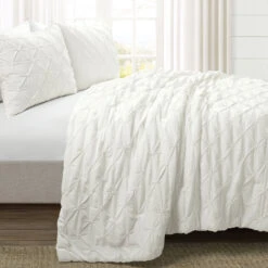 Ravello Pintuck 100% Cotton Comforter 3-Pc Set 5 Ravello Pintuck 100% Cotton Comforter 3-Pc Set -Bed Linings Sale b33ec49e10d04c30bfd32e94e386c8b4