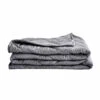 HomeRoots Grey Tencel Weighted Breathable Throw Blanket