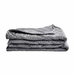 HomeRoots Grey Tencel Weighted Breathable Throw Blanket