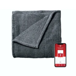 Sunbeam Full Size Electric Lofttec Heated Blanket In Slate With Wi-Fi Connection -Bed Linings Sale bd13dc581f4e47168ed4f4f5cd75b2d9