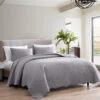 Ivy 3 Piece Bedspread Set Queen Gray