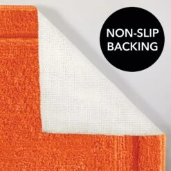 MDesign Non-Slip Microfiber Bathroom Rug, 21" X 34" - Orange -Bed Linings Sale bf6b10d84c7f4dee95dcb897ab88f5bf