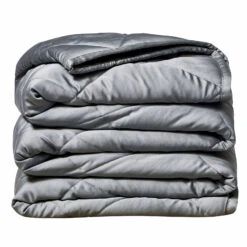 HomeRoots Grey Bamboo Weighted Breathable Throw Blanket