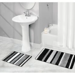 MDesign Assorted Microfiber Stripe Bath Rug For Tub/Shower, Set Of 3 12 MDesign Assorted Microfiber Stripe Bath Rug For Tub/Shower, Set Of 3 -Bed Linings Sale c00a560d6e0e4af7b8d8c4c63acf95d0