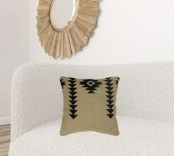 Homezia Black Beige Mod Tribal Down Filled Throw Pillow -Bed Linings Sale c85c4110b51841e8b2adb84fd903037b