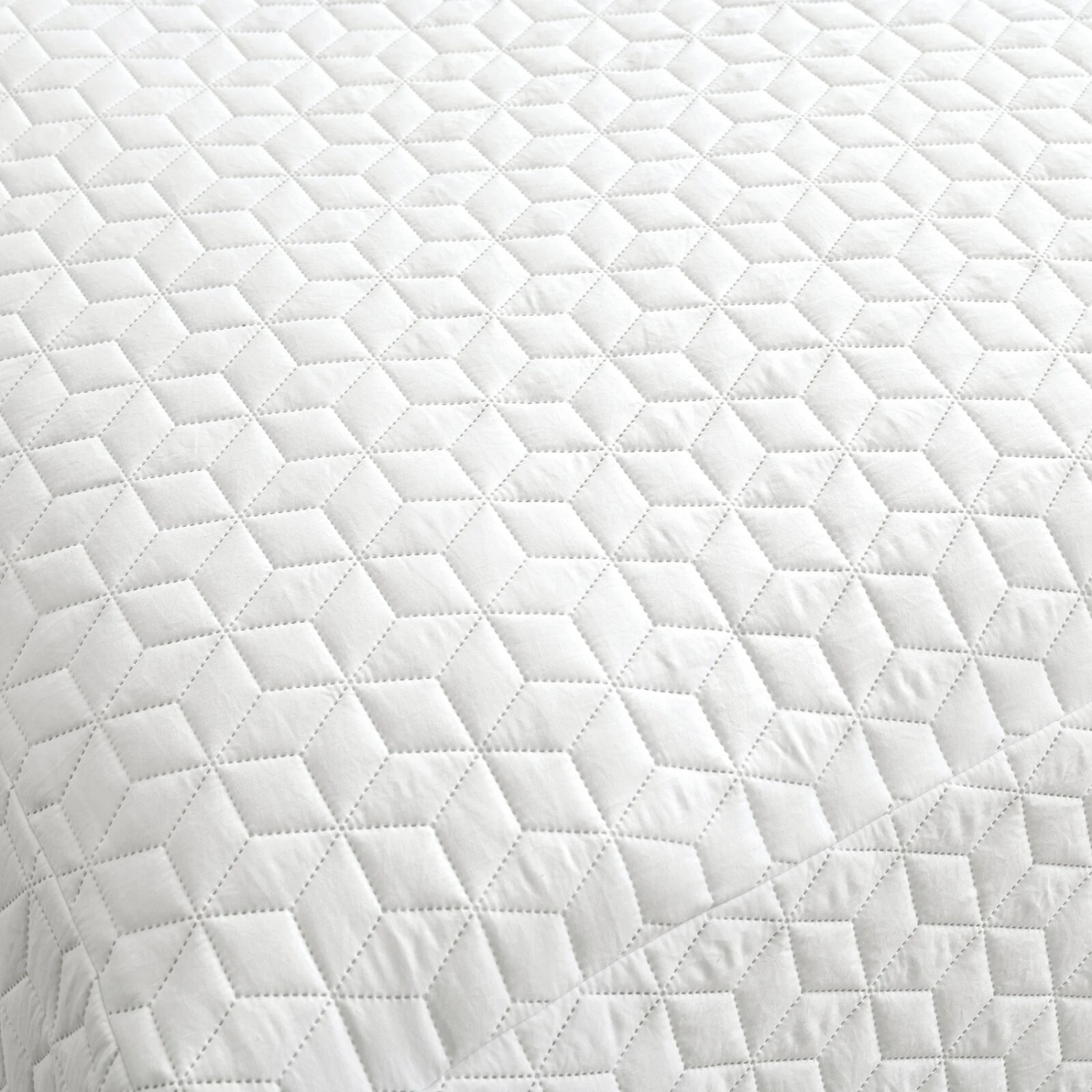 French Country Geo Ruffle Skirt Bedspread 3Pc Set 2 French Country Geo Ruffle Skirt Bedspread 3Pc Set - Image 2