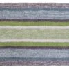 Multi Color Striped Bathroom Rug 20"x32"