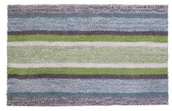 Multi Color Striped Bathroom Rug 20"x32"