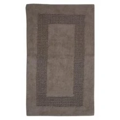 Perthshire Platinum Collection Cotton Bath Rug Racetrack Design Skid Resistant Comfortable Absorbent