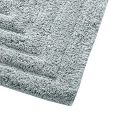 Knightsbridge Stylish And Comfortable All Season Traditional Racetrack Design Cotton Bath Rug 21" X 34" Light Blue -Bed Linings Sale d1951de88d104c0ea437894fb4db8c32