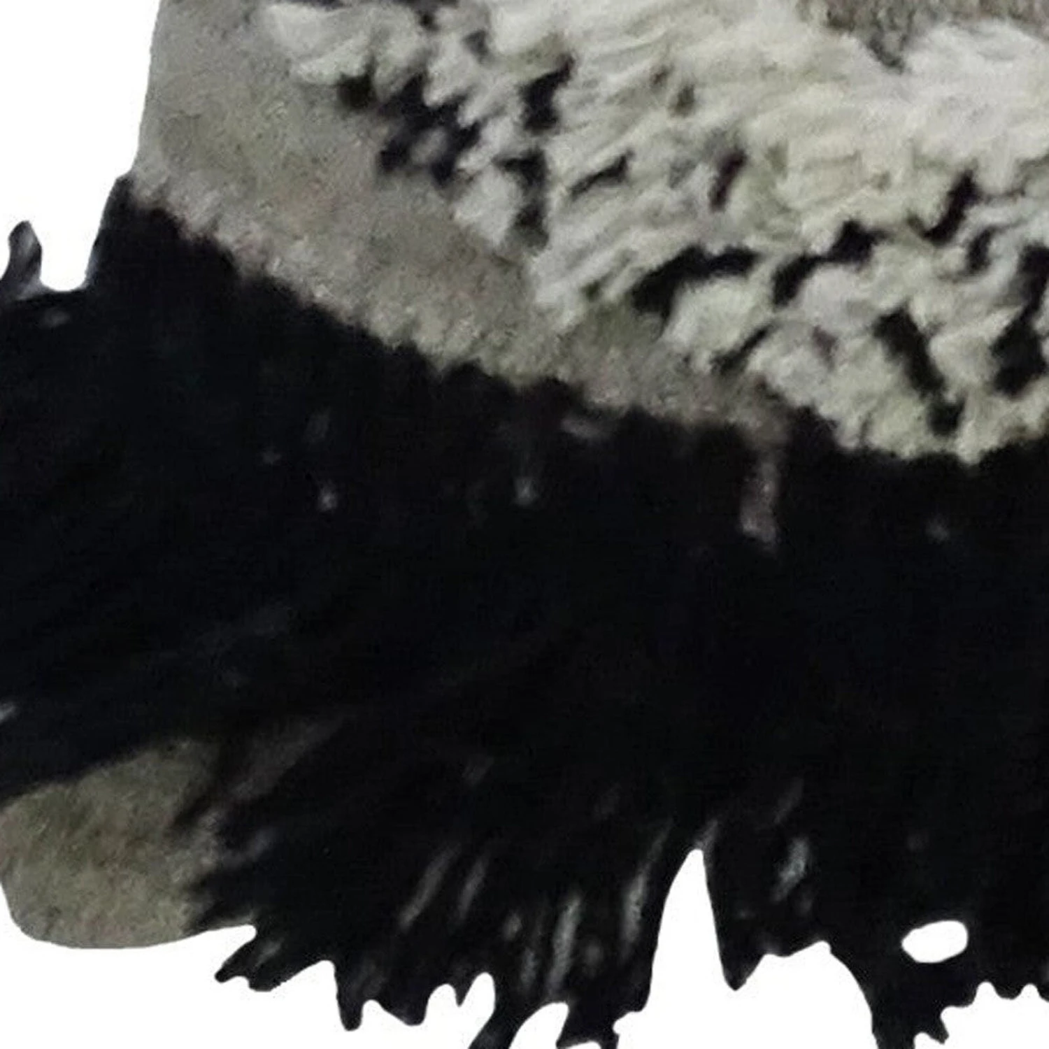 Homezia 16" X 22" Black And Gray Diamond Handmade Cotton Blend Throw Pillow With Fringe 5 Homezia 16" X 22" Black And Gray Diamond Handmade Cotton Blend Throw Pillow With Fringe - Image 5