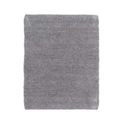 Knightsbridge Luscious Textured Striped All Season Soft Plush Cotton Reversible & Soft Bath Rug