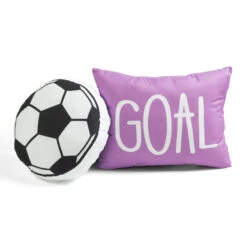 Girls Soccer Kick Reversible Oversized Quilt 5Pc Set -Bed Linings Sale d5df02ac09794d84ba4ba9225281c40e