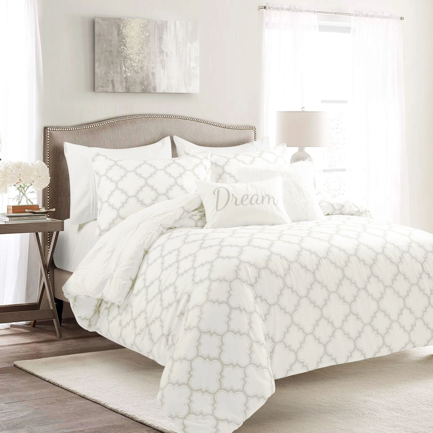 Ravello Pintuck Caroline Geo Comforter 7-Pc Set 2 Ravello Pintuck Caroline Geo Comforter 7-Pc Set - Image 2