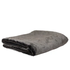 Northlight Charcoal Gray Contemporary Solid Plush Throw Blanket 50" X 60"
