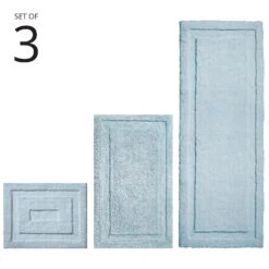 MDesign Microfiber Bath Mats - 3 Piece Bathroom Rugs - Set Of 3 - Linen/Tan -Bed Linings Sale dc82a78087a647cba5e8e8c3d702dabe