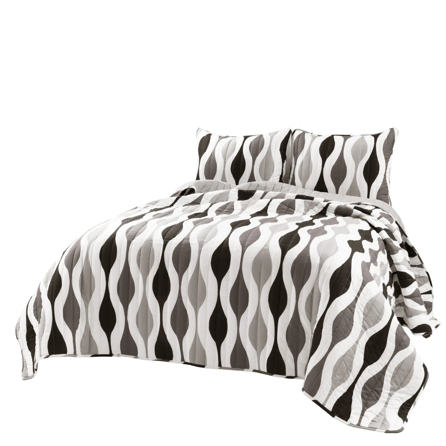 Mid Century Geo Quilt 3Pc Set 1 Mid Century Geo Quilt 3Pc Set