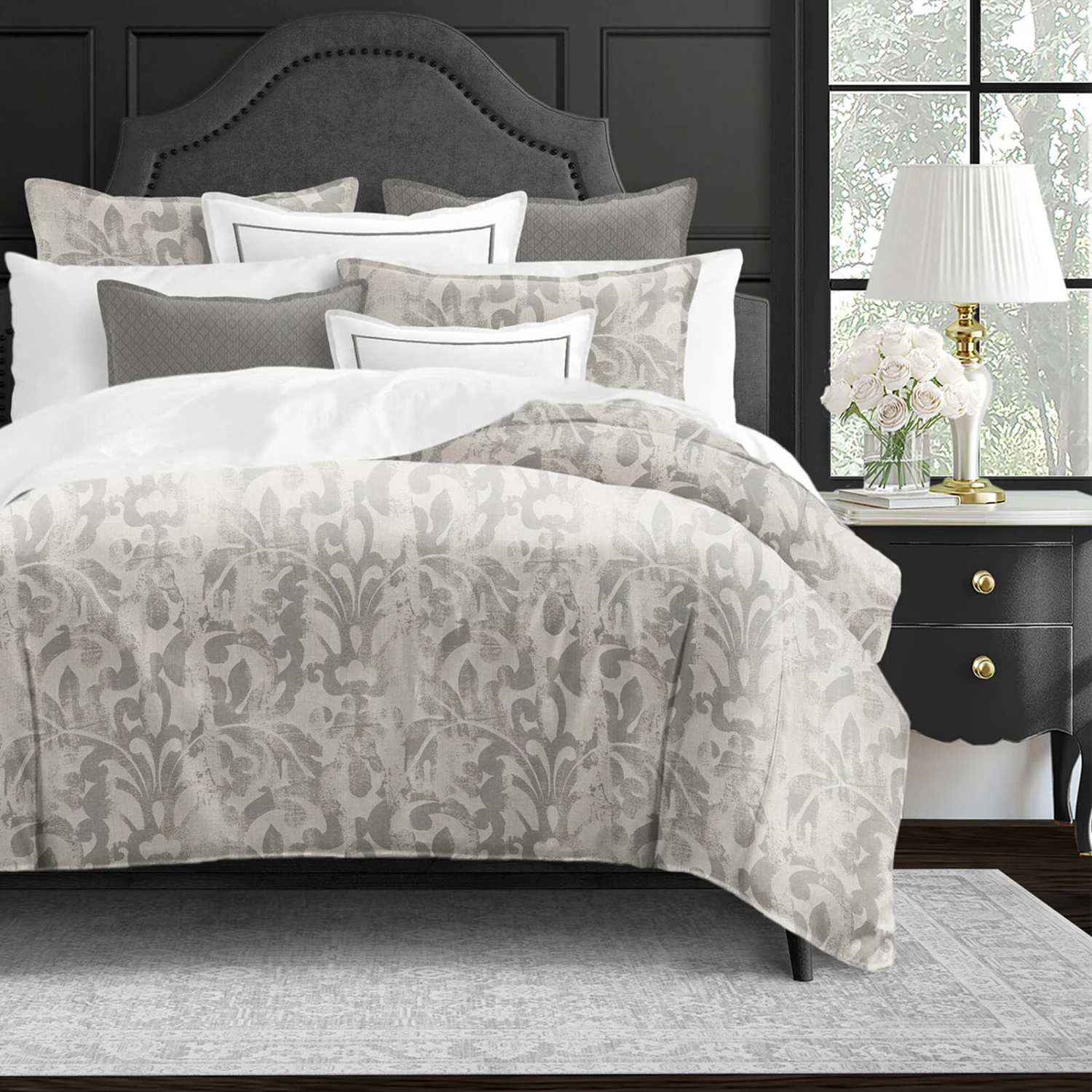6ix Tailors Fine Linens Paragon Putty Comforter Set 3 6ix Tailors Fine Linens Paragon Putty Comforter Set - Image 3