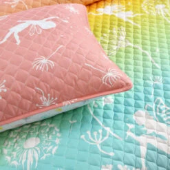 Make A Wish Dandelion Fairy Ombre Quilt 2Pc Set -Bed Linings Sale dd2291d488904ea0920e65bffc05f23d