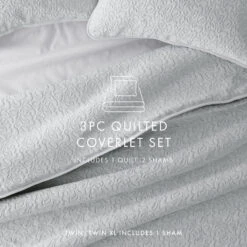 Modern Quilt Coverlet With Sham(s) -Bed Linings Sale e11075a8316a4a9c918673fd677f2ec4