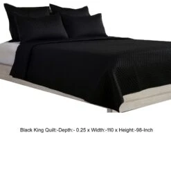 Kahn Hand Stitched Soft Sateen Quilt, Cotton Fill And Binding-Benzara -Bed Linings Sale e2b1183cabc348c4a66ec9a76b54d1f9